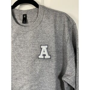 Adriano Goldschmied Women's Oversized Gray Sweatshirt With An "A" Accent, Size S